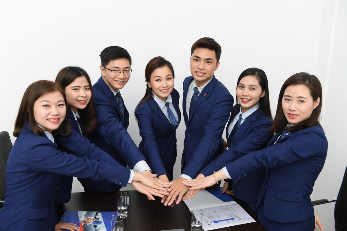 diverse team collaboration office